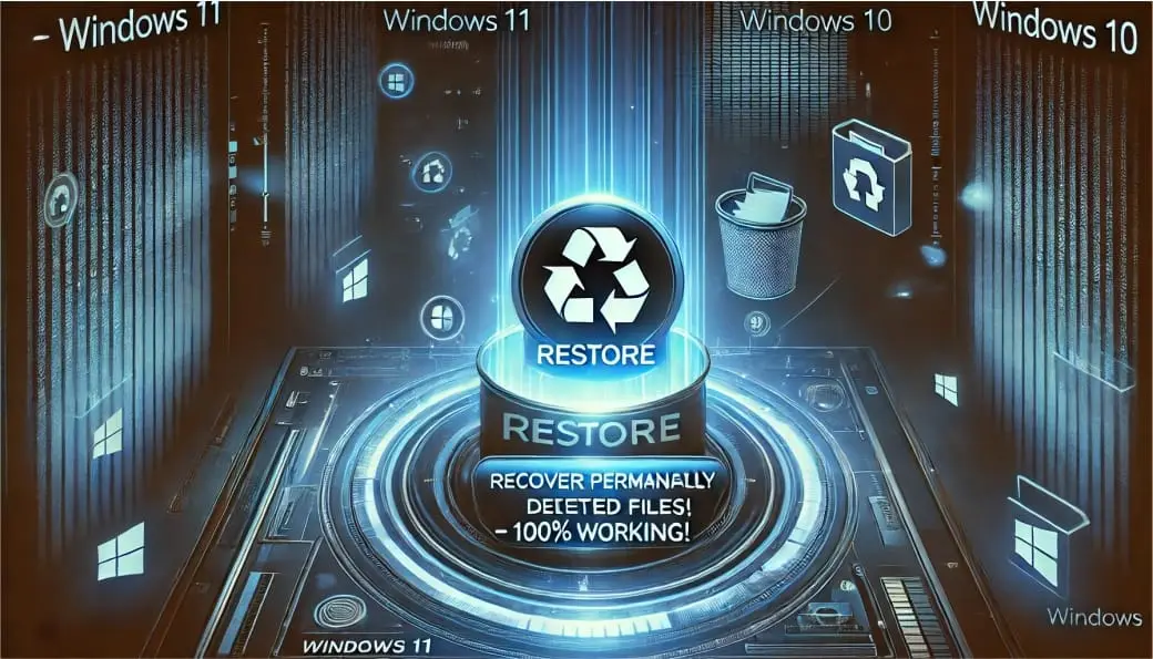 How to recover permanently deleted files in windows 10 & 11