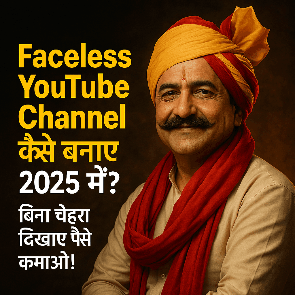 Faceless YouTube Channel कैसे बनाएं 2025 में? | बिना चेहरा दिखाए YouTube से पैसे कमाएं!