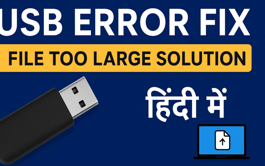USB Error Fix – File Too Large for Destination File System Solution in Hindi | Tech Chacha