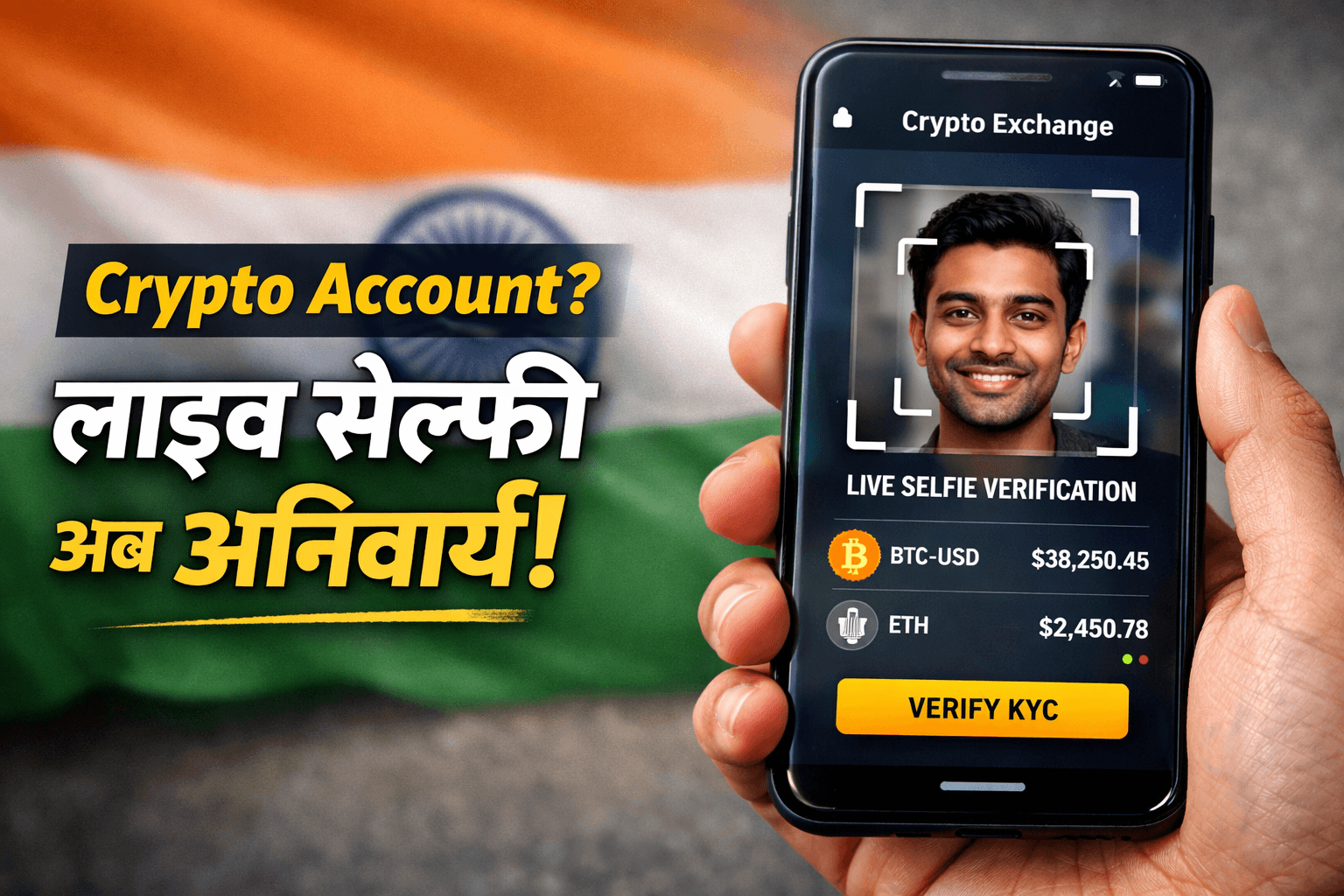 Crypto Account KYC: Live Selfie Mandatory | New Rules India