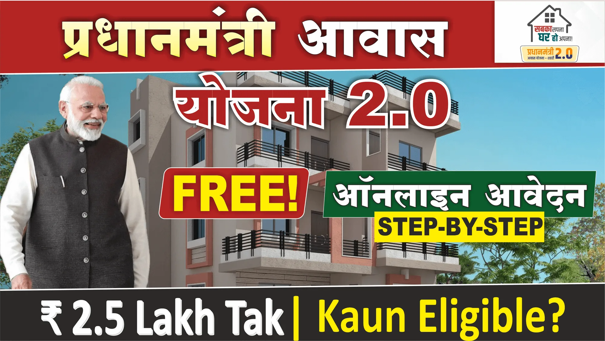 Pradhan Mantri Awas Yojana 2026: Online Apply Process, Eligibility, Documents & ₹2.5 Lakh Subsidy